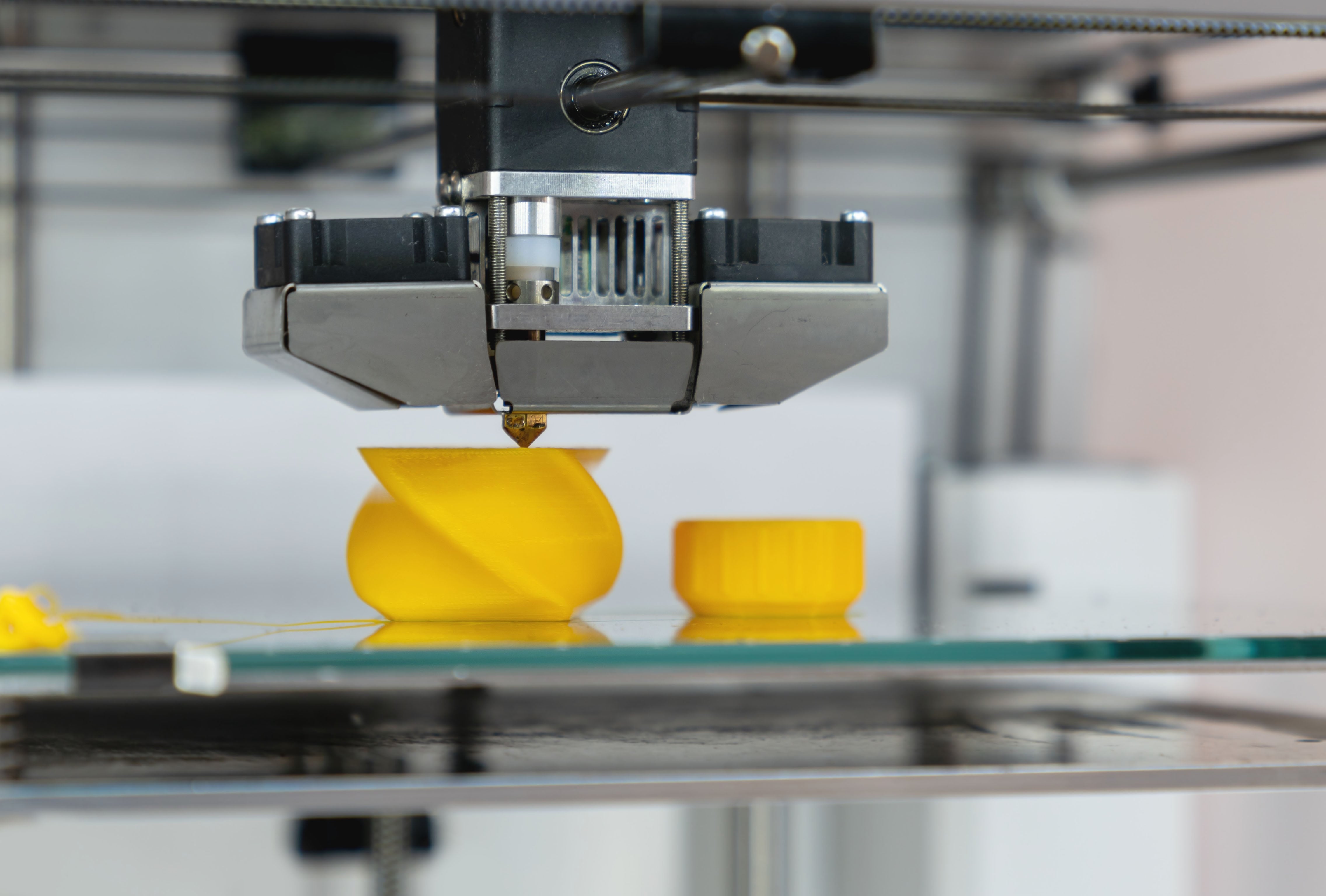 Close up of 3D food printer