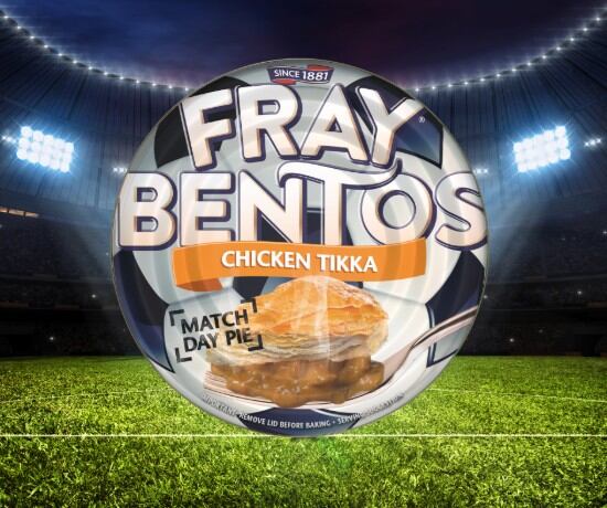 Limited edition Chicken Tikka Match Day pie from Fray Bentos