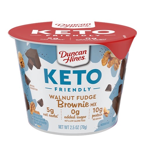 Duncan Hines’ Walnut Fudge Brownie Keto Cups