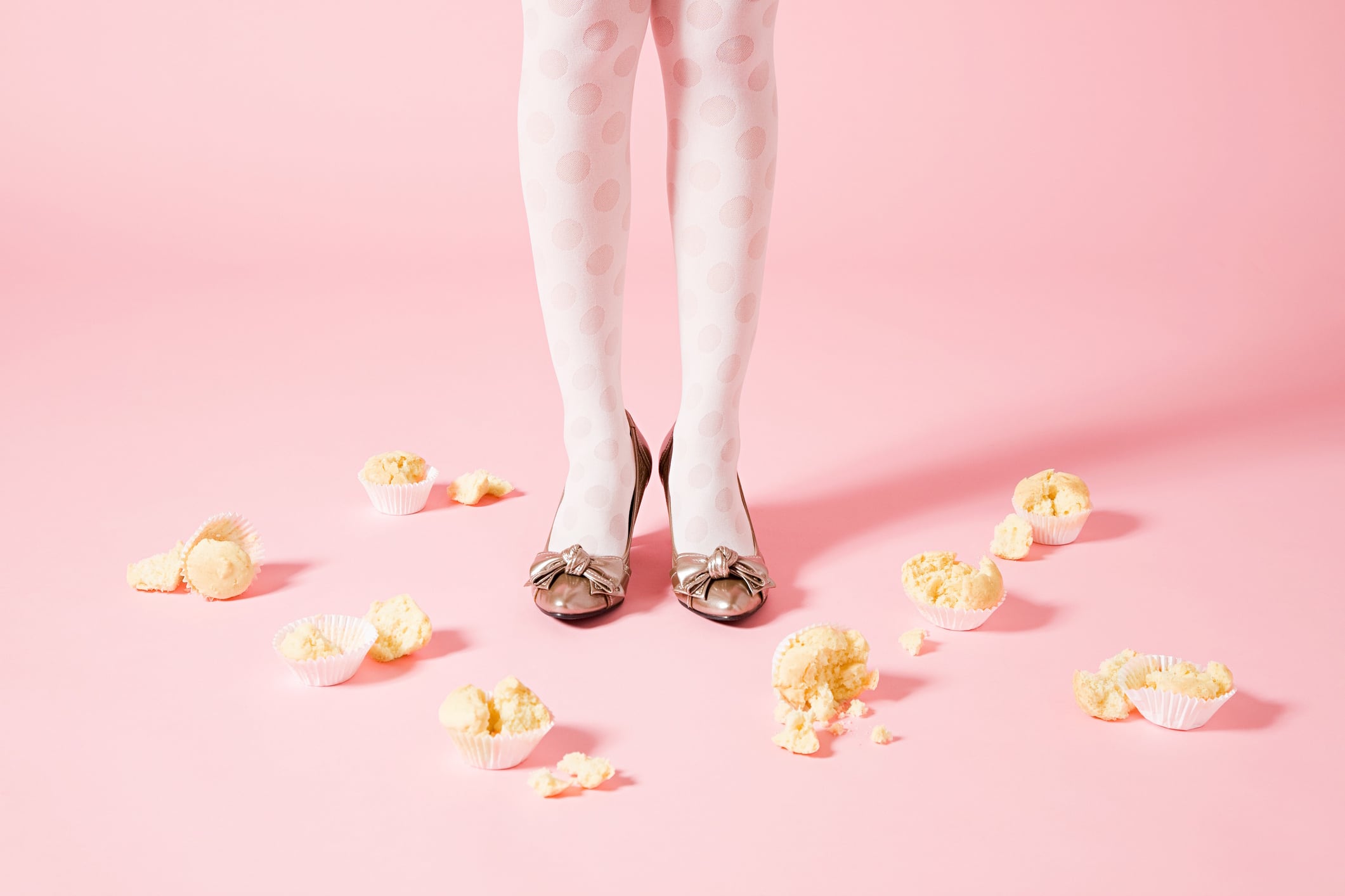 Woman's legs and cupcakes Connect Images GettyImages