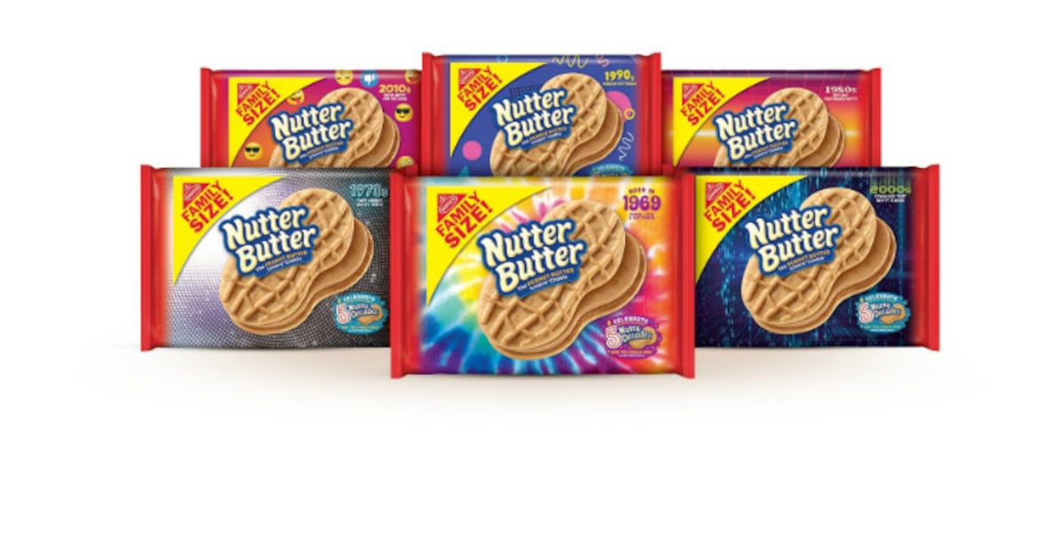 Nutter Butter turns 50 with throwback packs celebrating each decade