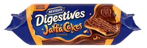 limited-edition McVitie’s Digestives Jaffa Cakes