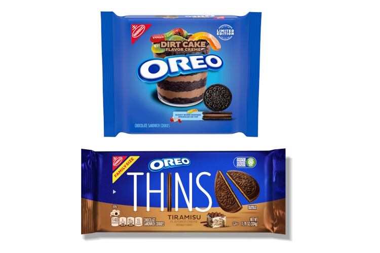 Oreo adds Dirt Cake and Tiramisu Thins to lineup