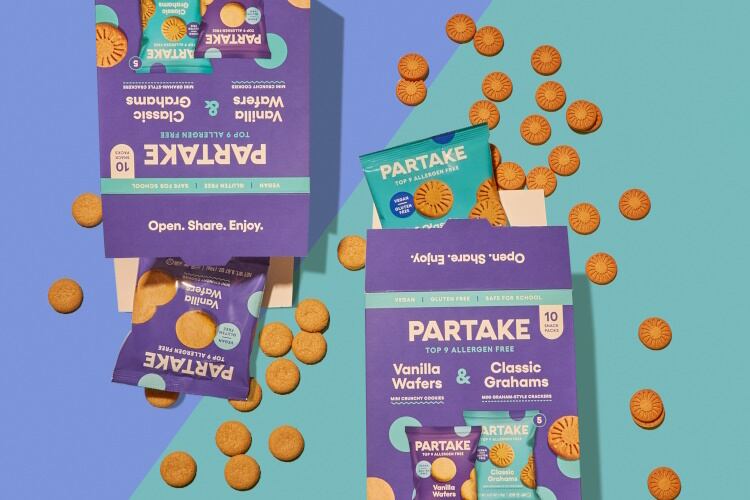 Mini vanilla wafers and graham snack packs