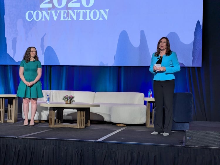 Dr Rachel Degurse, CEO of Pearl Primary Care, and Anne-Marie Roerink, president of 210 Analytics