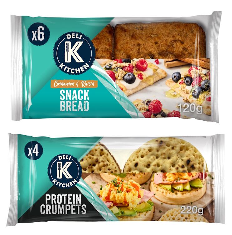 Cinnamon & Raisin Snack Bread and Protein Crumpets