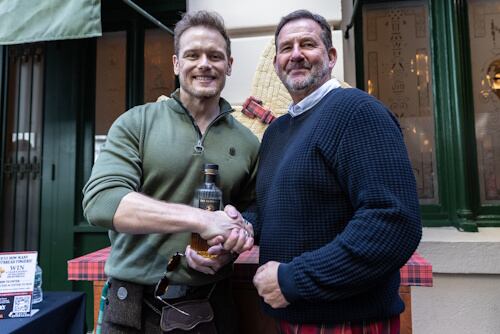 Sam Heughan and Nicky Walker