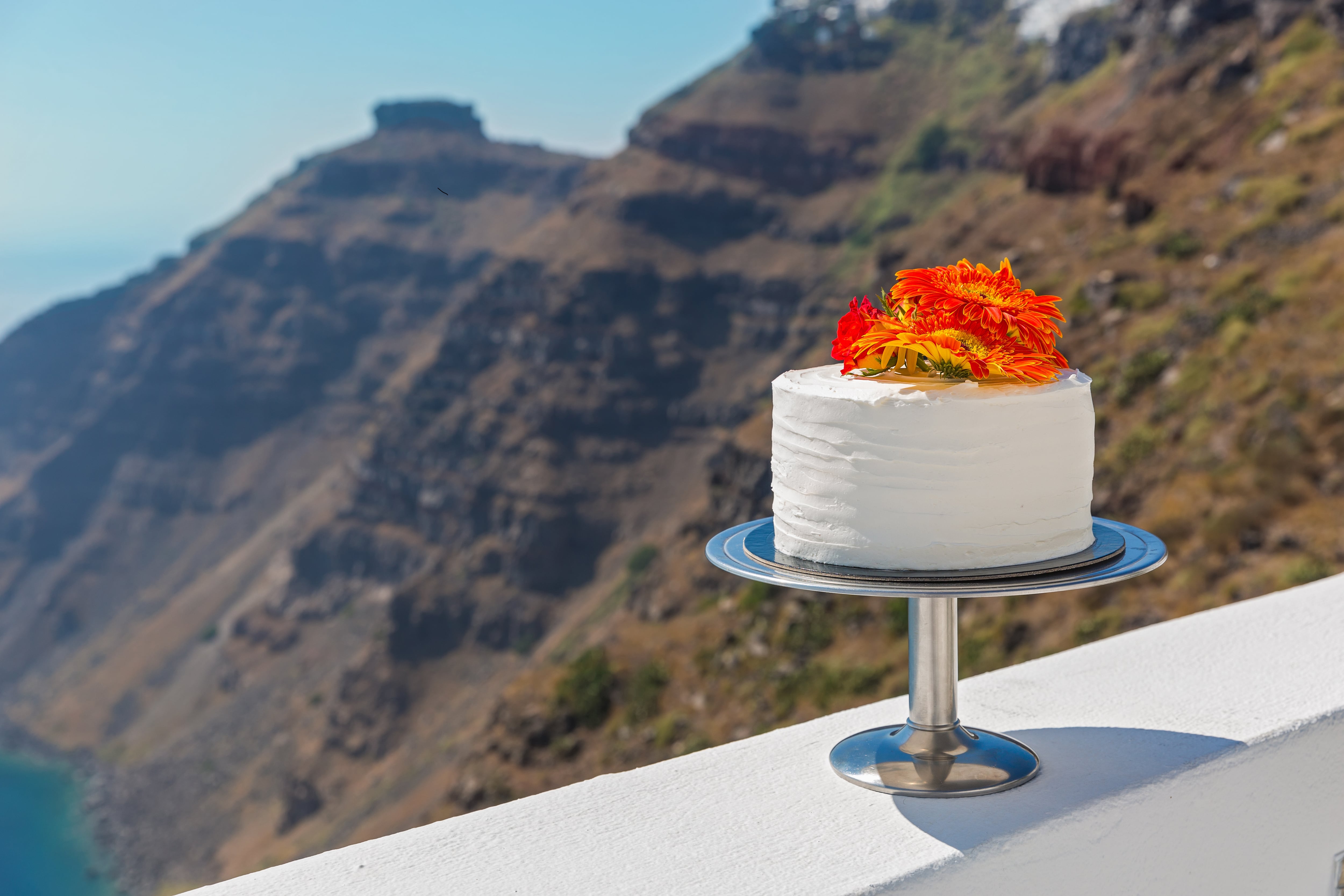 Cake on a mountain
