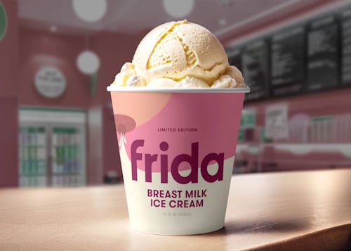 Frida's breast milk ice cream
