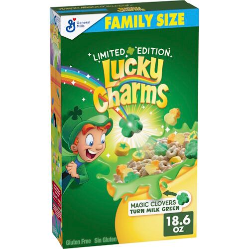 Lucky Charms Turns Milk Green Limited-Edition Cereal