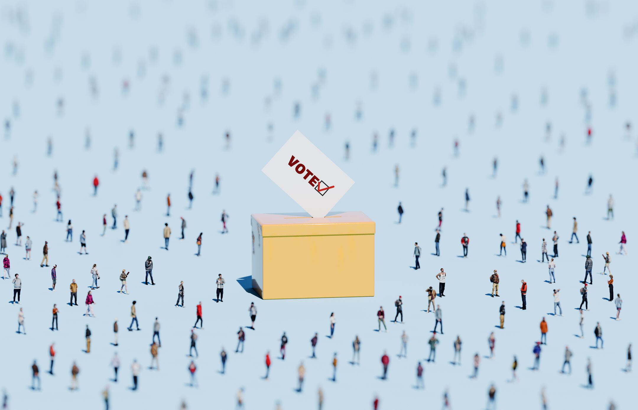 Voting people and box