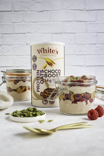 Choco Boost Protein Oats from White's Oats