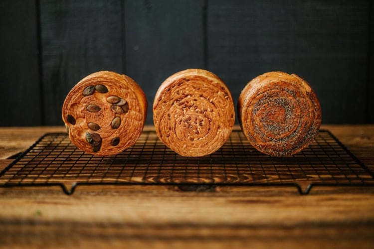 Premium laminated pastries from Les Petits Oignons, reflecting consumers' continued appetite for familiar formats elevated through technique, texture and quality ingredients.