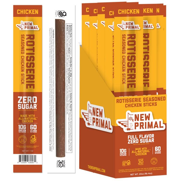 New Primal captures the savoury comfort of roast dinner nostalgia in its new Rotisserie Seasoned Chicken Sticks