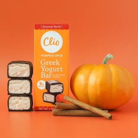 Clio Pumpkin Spice Greek Yogurt Bars