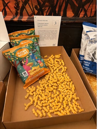 Human Nature Cheddar Cheese crisps