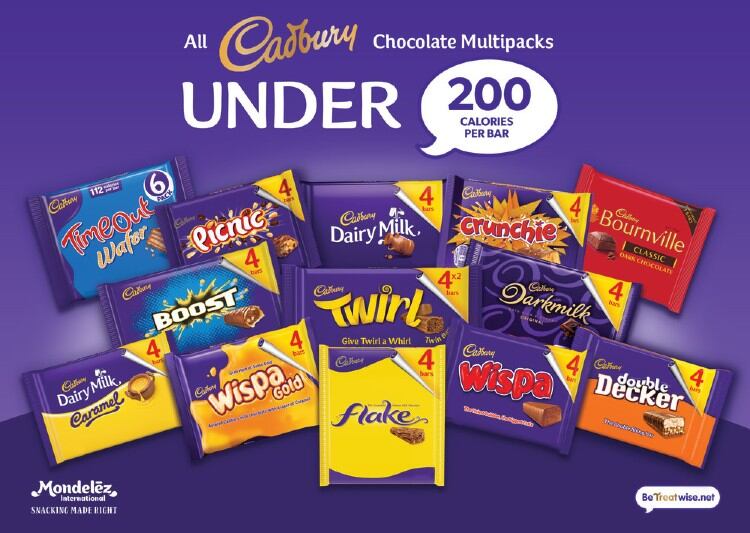Cadbury doubles down on portion control with new chocolate multipacks