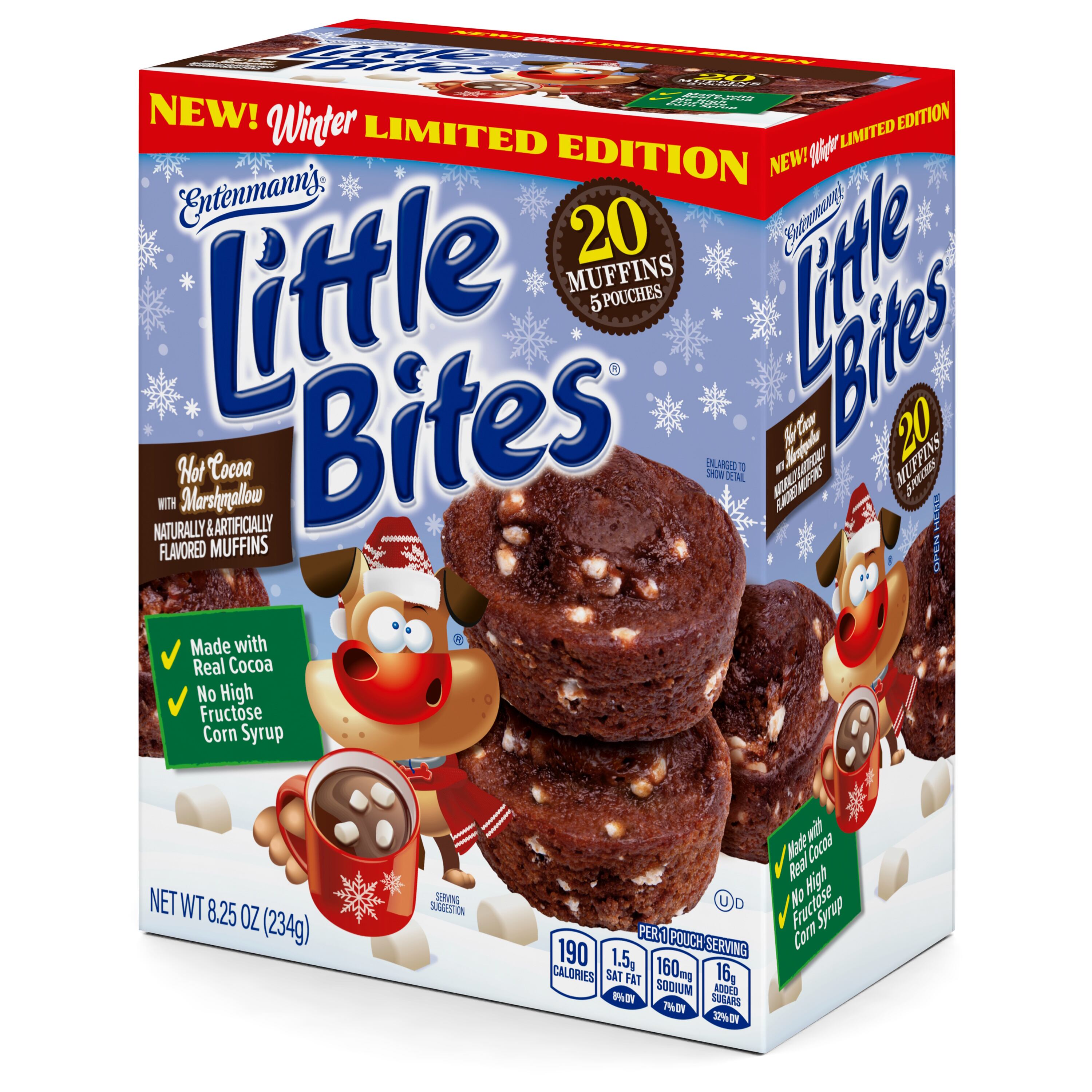 Little Bites Hot Cocoa with Marshmallow mini muffins
