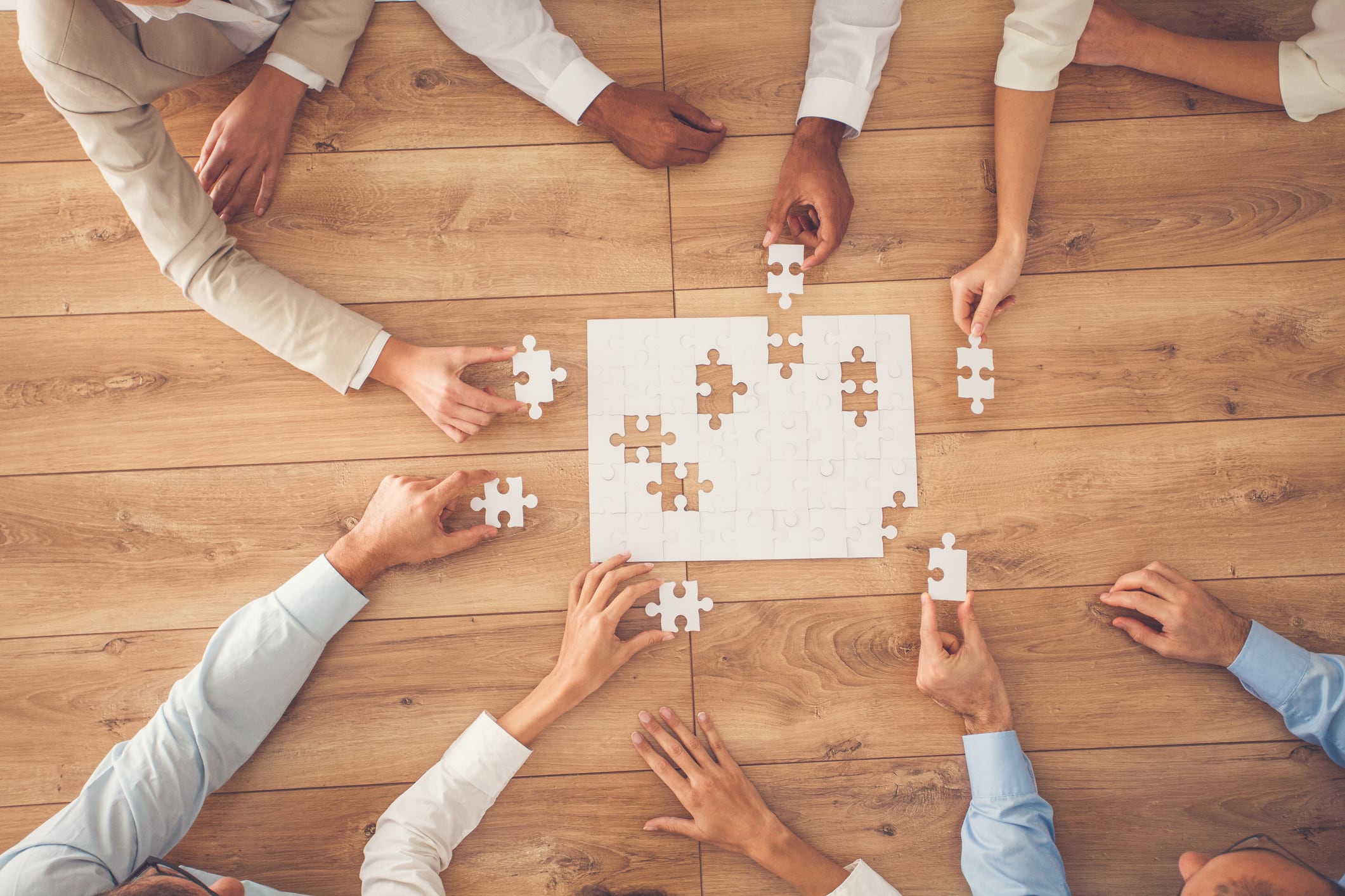 Puzzle pieces showing business acquisition for Punch's pub estate growth
