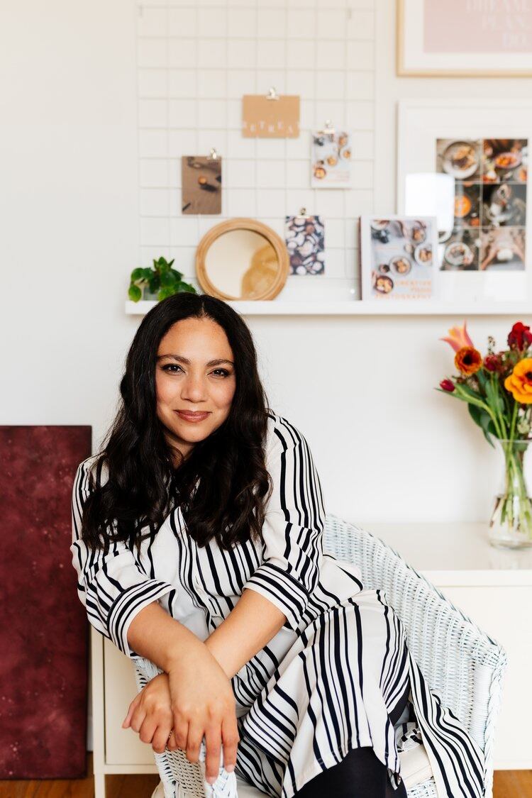 Kimberly Espinel is a food photographer, stylist, food content creator and best-selling author of the book, Creative Food Photography. She's shot for clients like Ottolenghi, Oprah Daily, Sony, Tesco, Krissy Cela, Caffe Nero and others.