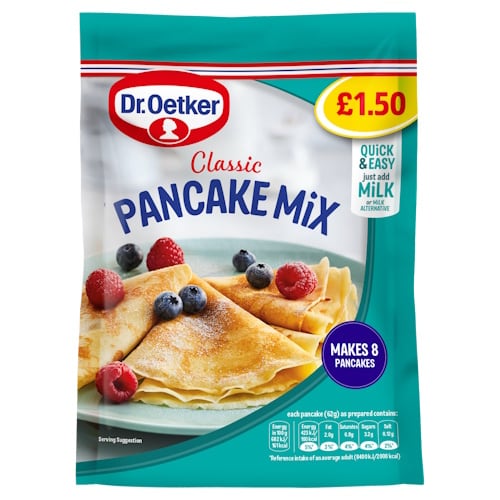 Dr Oetker has introduced its first price mark pack in baking with Classic Pancake Mix,