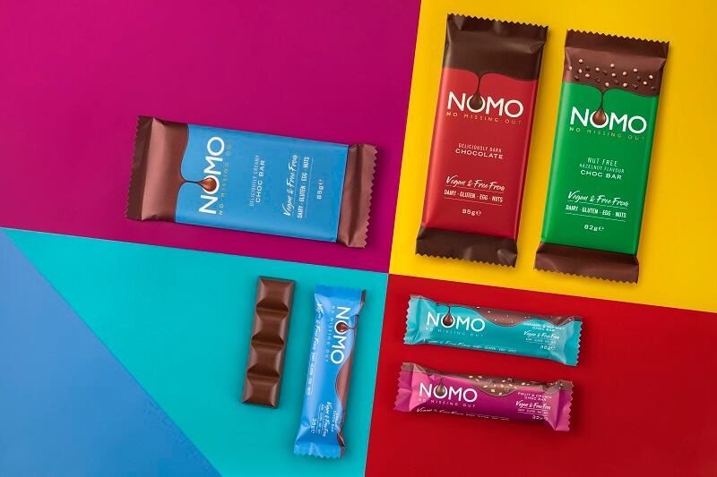 Nomo launches the Nut Free Hazelnot Crunch Choc Bar
