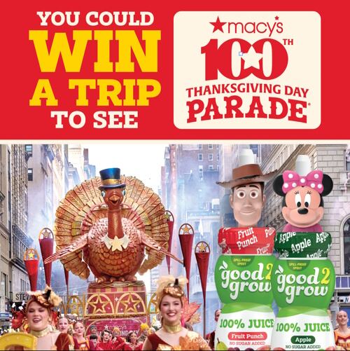 good2grow sends one family to the Macy’s parade