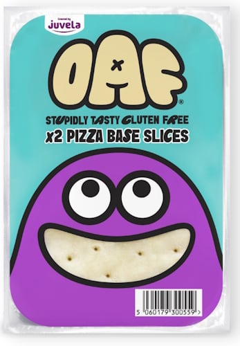 OAF gluten-free pizza base slices