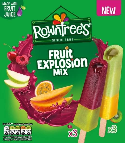 Rowntree’s Fruit Explosion and Fruit Pastilles Berries multipacks.