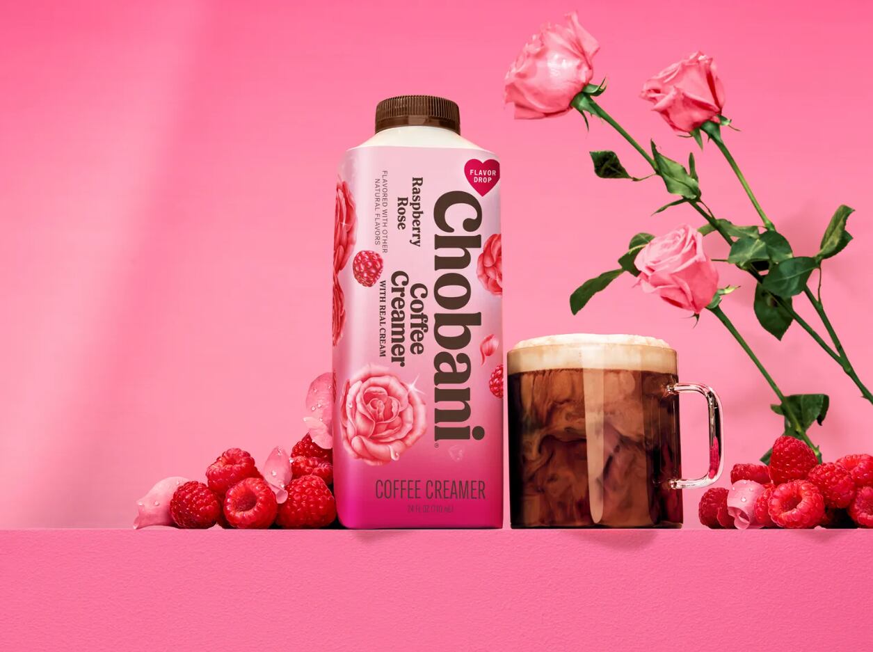 Chobani's Flavor Drop Raspberry Rose Creamer