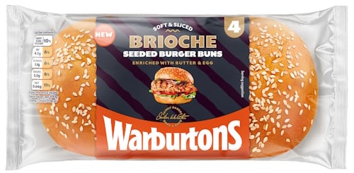 Warburtons Brioche Rolls Seeded