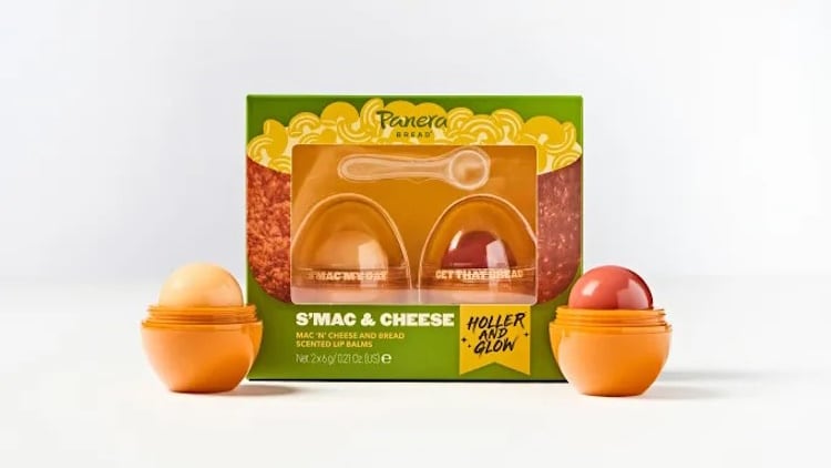 Holler and Glow x Panera S’Mac & Cheese Lip Balms