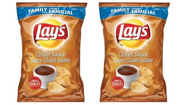 Canadian retail launch for Lays Swiss Chalet sauce potato chips