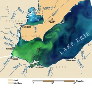 2011 satellite imaging of Lake Erie