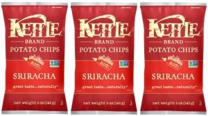 A high profile example of matte snack packaging is Kettle Chips