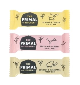 The Primal Kitchen bars compete in the sports nutrition and free-from sectors