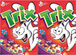 Participants were asked to look at the original Trix box (left) and an altered version where the rabbit had full eye contact