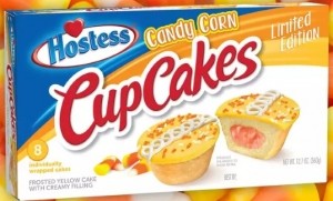 Candy corn cupcakes