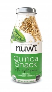 The quinoa liquid snack came in a variety of sweet and savory flavors