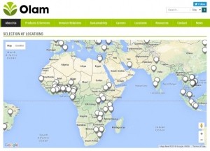 Olam Africa map