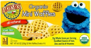 Earth's best organic mini waffles