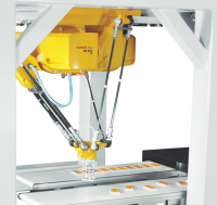 FANUC's M-2iA delta style pick and place robot withstands stringent IP69K cleaning protocols