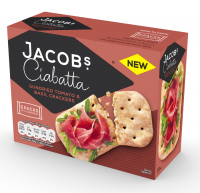 Jacob's Ciabatta Crackers Sundried Tomato and Basil