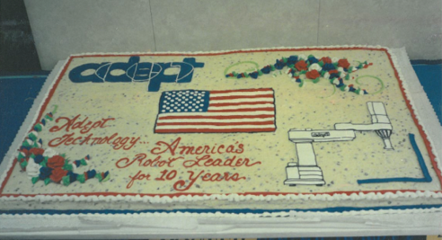 Adept's 10th birthday cake