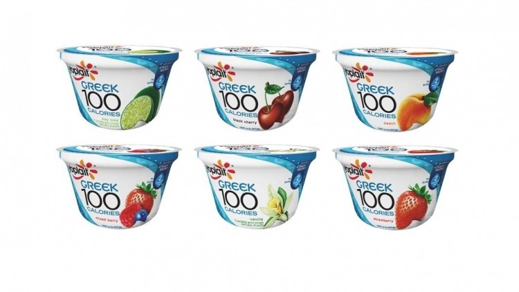 Yoplait Greek 100, decorated in blue/white colors that evoke the country's flag, had sales topping $135m in 2013.