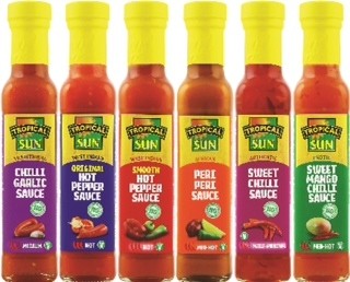 Tropical Sun table sauces have been relaunched in upgraded packaging.