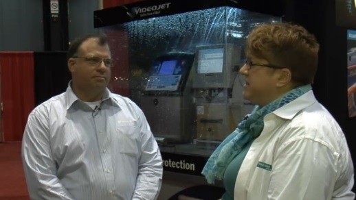 Eric Davis of Videojet and Jenni Spinner of FPD talked about track and trace at Process Expo.