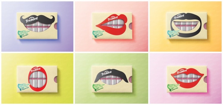 1st Place Student- Trident Gum, Packaging Concept