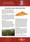 Add protein power with peanut flour