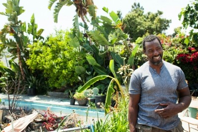 Ron Finley needs to raise $500,000 to save his urban farmland project in LA from closure. Pic: Gangsta Gardener 